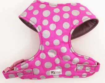 Polka Dot Comfort Soft Dog Harness - Made to Order -