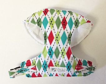 Argyle Comfort Soft Dog Harness - Made to Order-