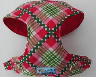 Komfort weiches Geschirr für kleine Hunde Myrte Beere. - Made to Order -