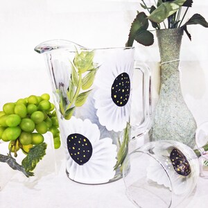 Hand Painted Acapulco Glass Pitchers 1