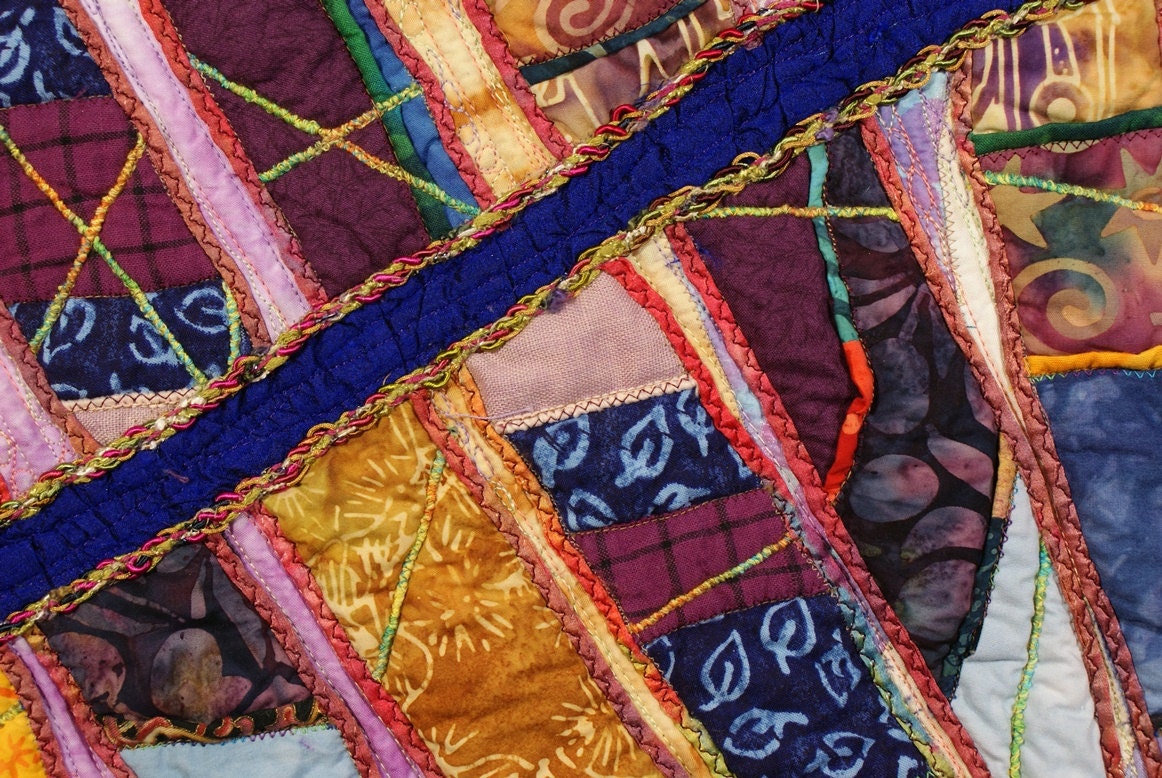 Handmade Art Quilt Points Redux Etsy