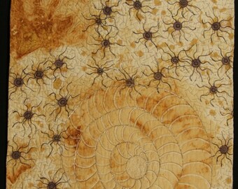 Handmade Art Quilt - Ammonite