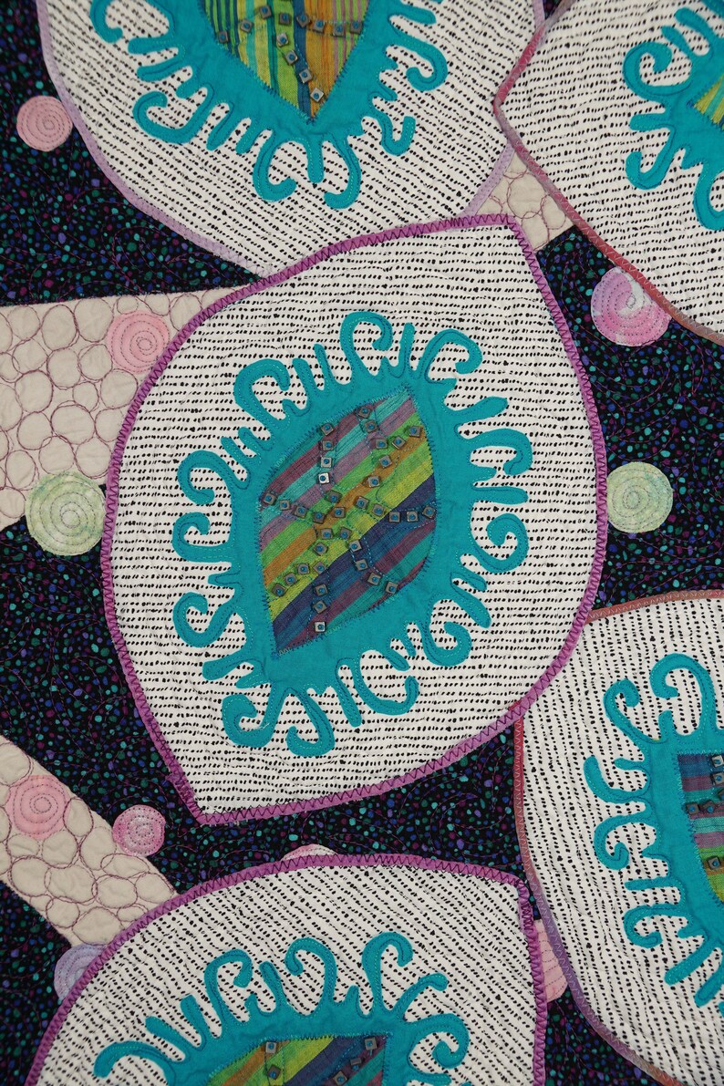 Handmade Art Quilt- Under the Microscope - Etsy