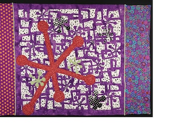 Handmade Art Quilt- Jacks