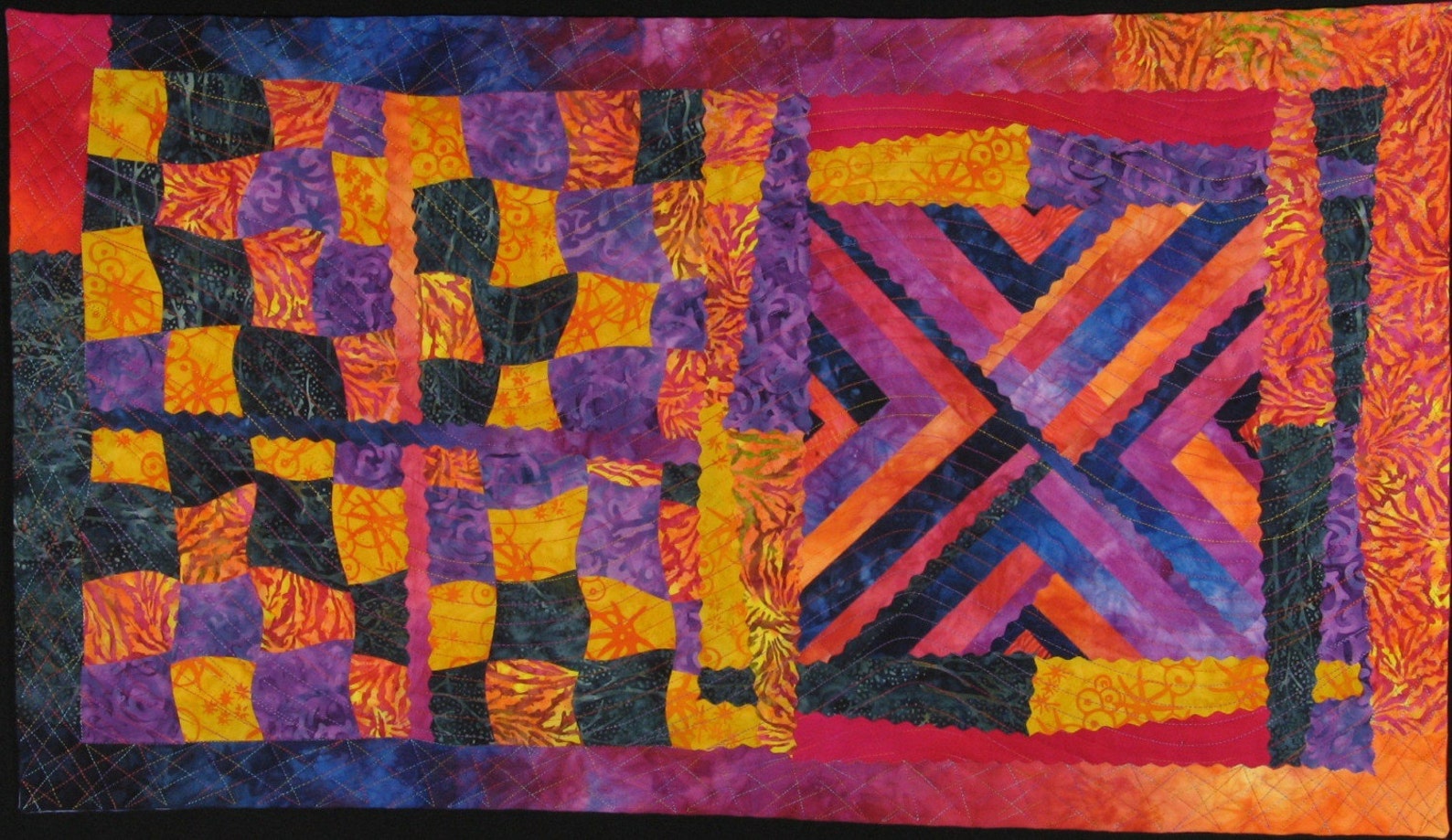 Handmade Art Quilt BATIK FUSION Etsy