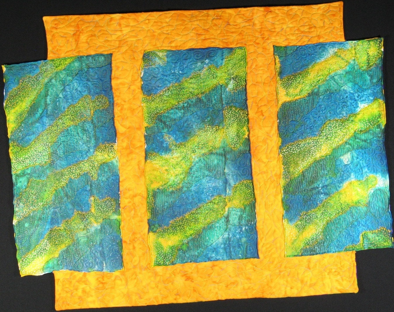 Handmade Art Quilt SILKY GOODNESS Etsy