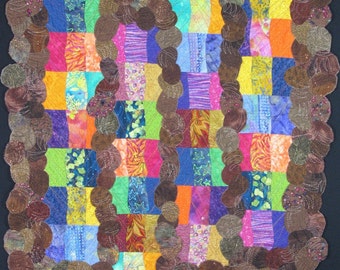 Edredón de arte hecho a mano - Mi familia está equivocada