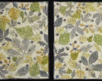 Handmade Art Quilt- Fall Botanical II
