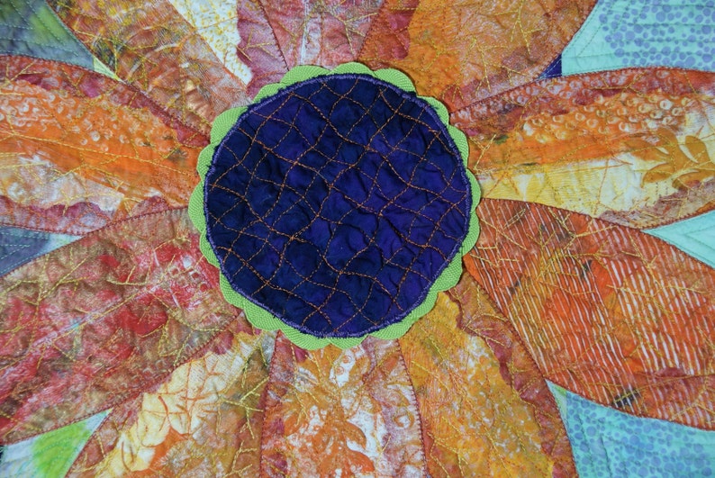 Handmade Art Quilt Bloom Etsy
