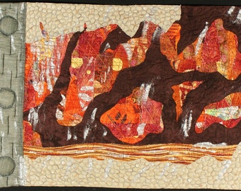 Handmade Art Quilt - Distress