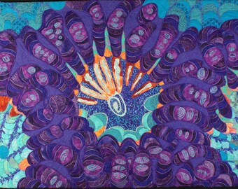 Handmade Art Quilt - Polpalooza