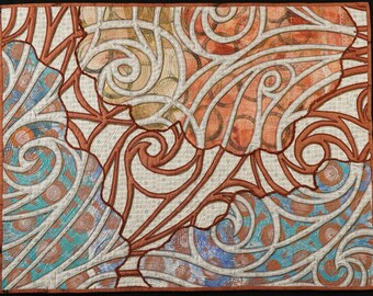 Handmade Art Quilt - Swirls
