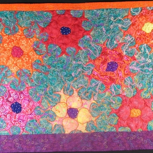 Edredón de arte hecho a mano - H1N1