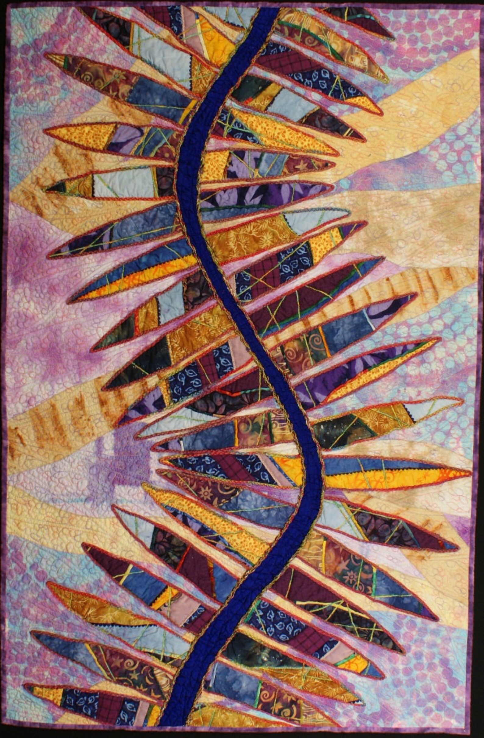 Handmade Art Quilt Points Redux Etsy