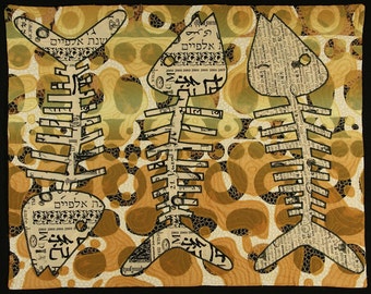 Handmade Art Quilt - Pisces III