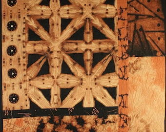 Handmade Art Quilt - Sepia II