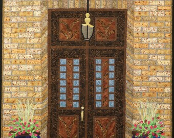 Handmade Art Quilt- Welcome Home
