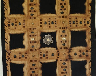 Handmade Art Quilt- Covid Void