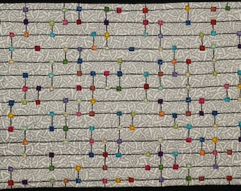 Handmade Art Quilt- On the Grid