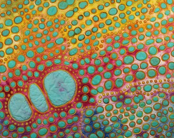 Handmade Art Quilt - Dinosaur Skin