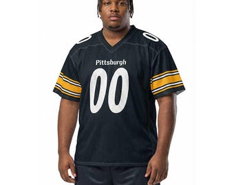 Custom Pittsburgh Football Jersey, Add Name & Number