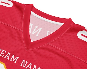 Personalized Kansas City Football Jersey, Add Any Name & Number