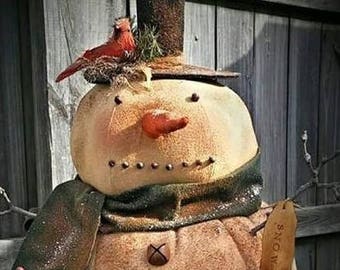 Chubby and Chilly Snowman - Pattern Only