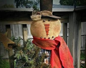 Snowman Stake - Pattern Only