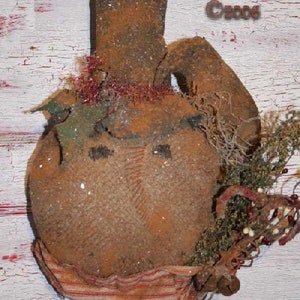 Snowman Head With Crow Door Hanger - E-Pattern ONLY