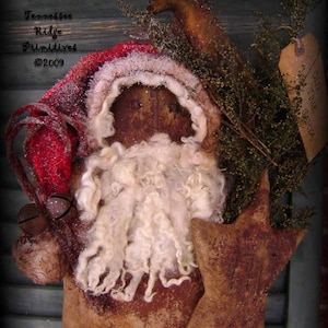 Santa Door Doll With Star and Crow - E-Pattern ONLY