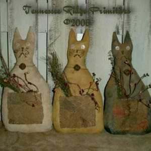 Tennessee Ridge Primitives   Barn Cats - Pattern Only
