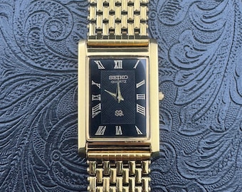 Vintage Pierre Cardin Gold Tank Watch: New Leather Band, Quartz - Etsy