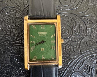 Vintage Seiko Spirit 5E21 5B50 Textured Dial Men Quartz Watch