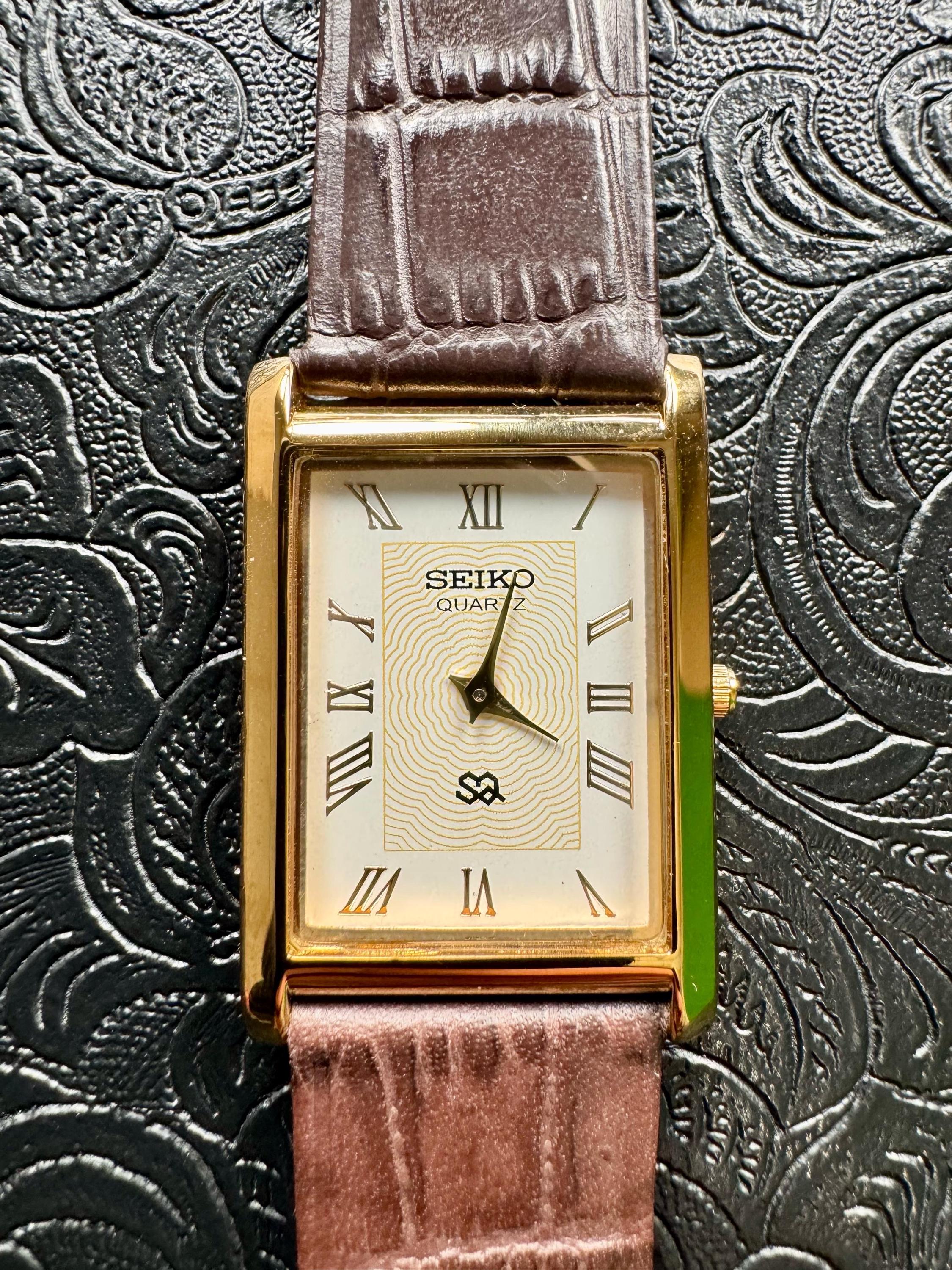 セイコー SEIKO クォーツ 腕時計 ヴィンテージ Vintage seiko watch - Etsy 日本