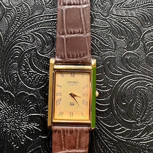 Seiko Dolce Tank Watch - Etsy