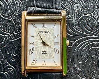 Vintage 1990 [n Mint] Seiko Alba V33f-6a10 Moonphase Triple