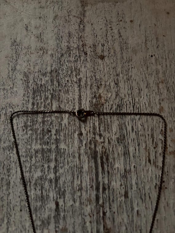 Monogram Pendant Necklace Antique Copper & Silver… - image 5