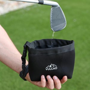 Golf Club Cleaner Bag & Brush Set: Waterproof Interior, Durable Neoprene