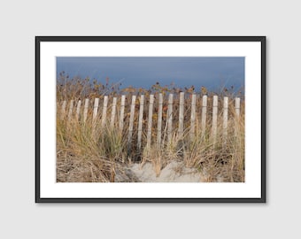 Autumn Beach Dunes Print | Coastal Landscape Photograph