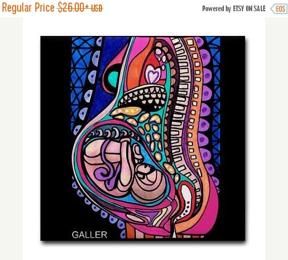 Pregnant Anatomy Art Tile Ceramic Coaster Medical Science Etsy