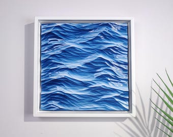 Hand-Carved Wooden ocean wave carving Wave Wall Art Wood Wall Decor,House warming gift,Luxury gift, Coastal Home Decor,Gift for ocean lovers