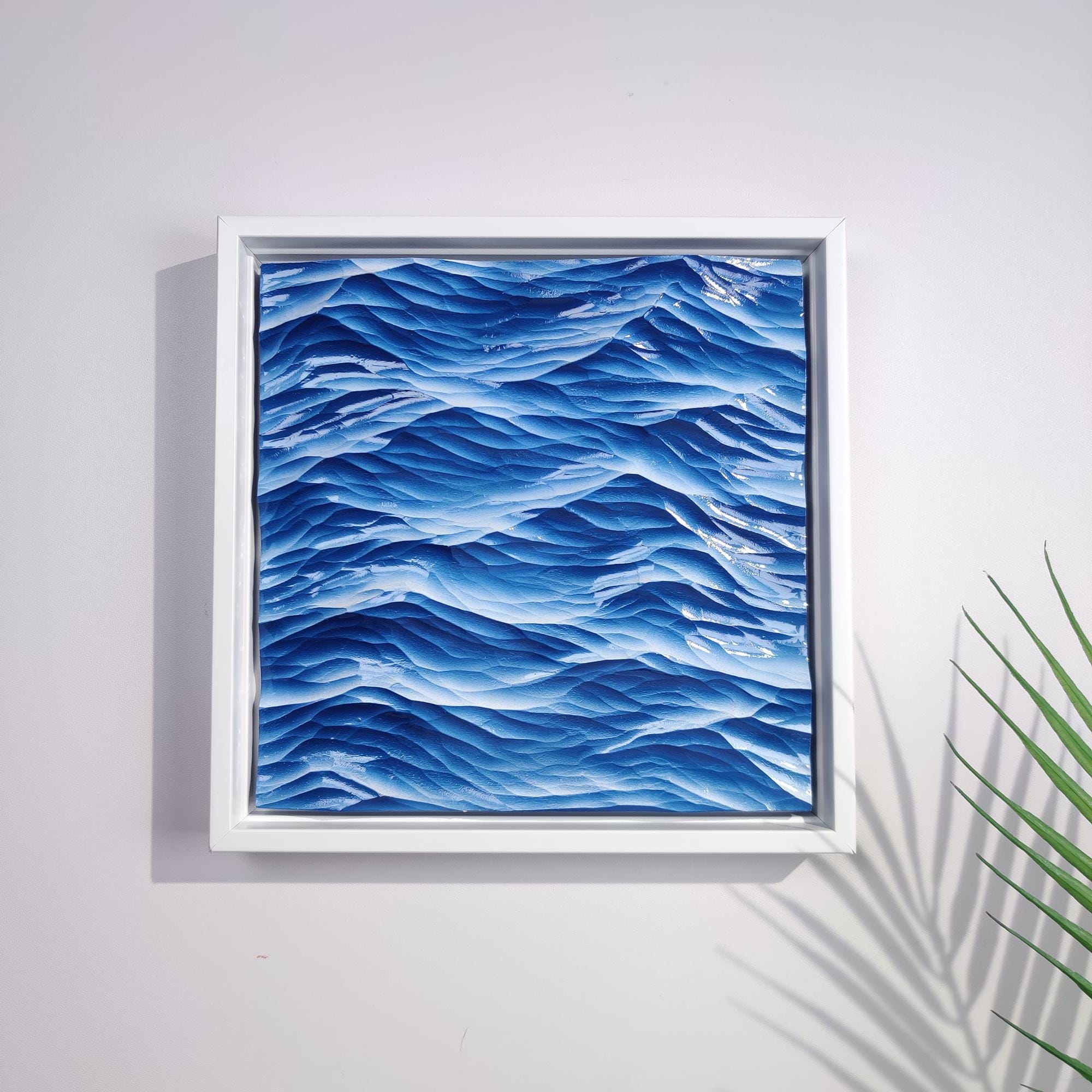 Hand-carved Wooden Ocean Wave Carving Wave Wall Art Wood Wall