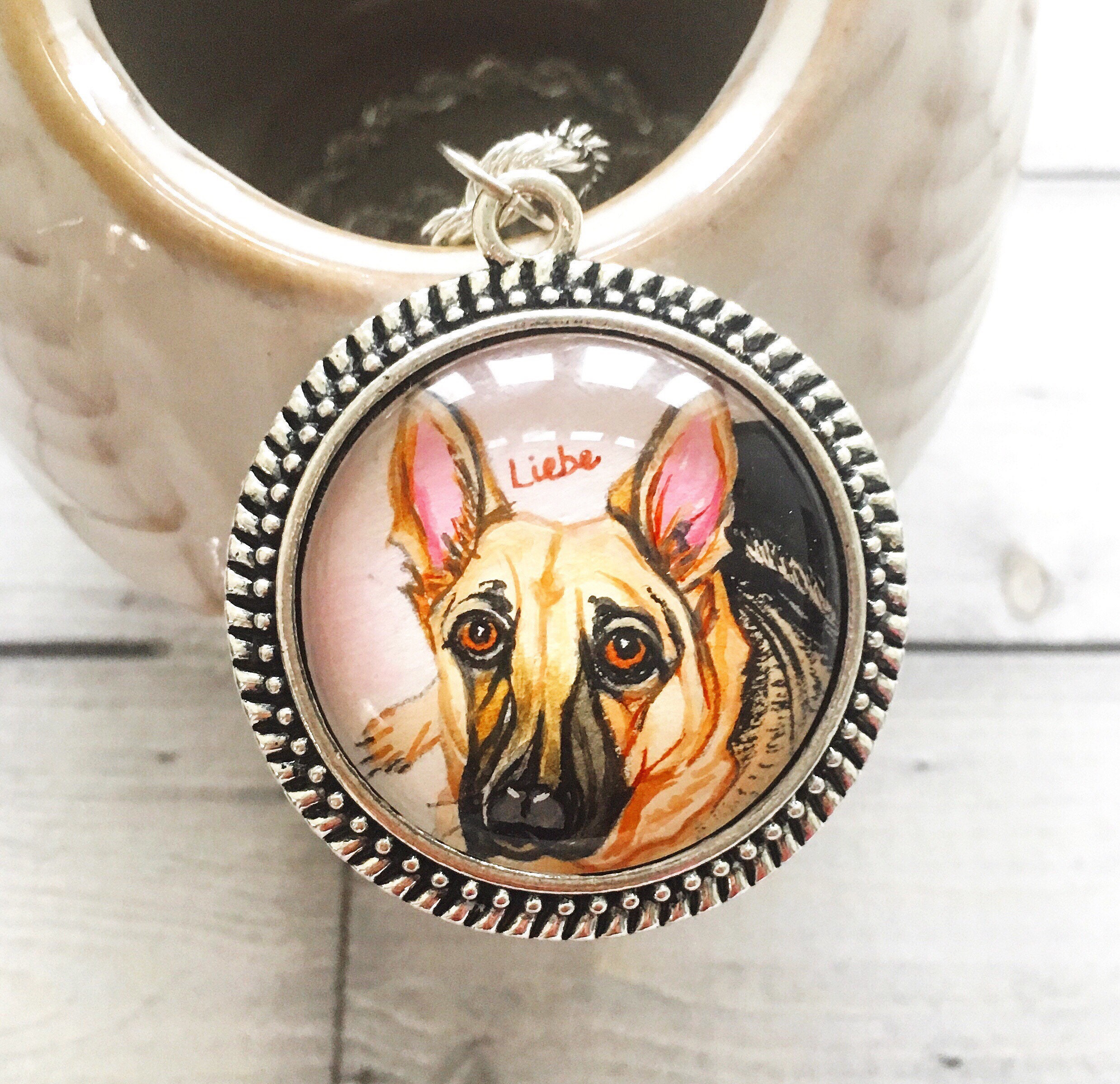 Dog Memorial Necklace Dog Memorial Jewelry Pet Memorial Etsy