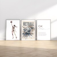 Personalised Netball Player Poem Print Gift - Etsy UK