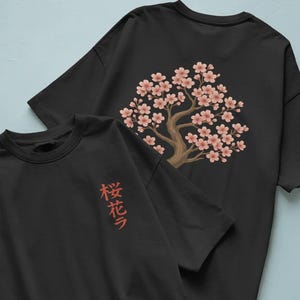 Japanese Streetwear Shirt, Cherry Blossom Tee, Aesthetic Sakura Top, Unisex Floral T-Shirt, Gift for Men Women, Sakura Shirt, Sakura ts