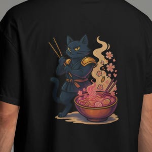 Camiseta para celebrar cada gato Noodle, camiseta de fã de Noodle de anime, camiseta fofa de gato, camiseta engraçada de animal, camiseta unissex de algodão pesado