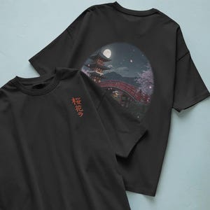 Cherry Blossom Tee,  Unisex Tee, Unisex Floral T-Shirt, Gift for Men Women, Japanese Streetwear Shirt, Aesthetic Sakura Top, Sakura Shirt