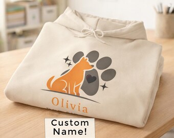 Personalized Dog Sitter Hoodie Custom Name Pet Sitter Hoodie Dog Walker Hoodie Pet Lover Work Hoodie