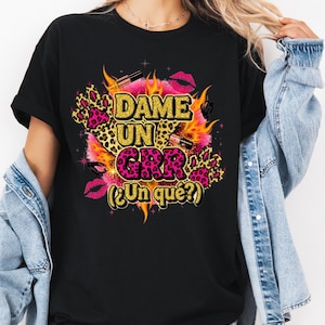 Lustiges Viral Dame un Grr Heavy Cotton T-Shirt, TikTok Trend Geschenkidee, Dame Un Grr Shirt, Humorvolles T-Shirt, Give Me a Grr Grafik T-Shirt, Sarkastisches T-Shirt