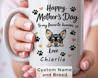 Personalized Dog Mom Mug Mothers Day Gift Custom Dog Breed Name Mug Dog Lover Gift From Dog Coffee Mug